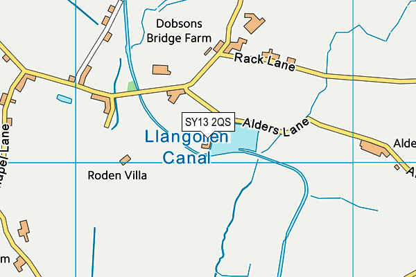 SY13 2QS map - OS VectorMap District (Ordnance Survey)
