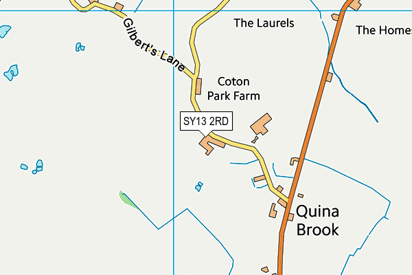 SY13 2RD map - OS VectorMap District (Ordnance Survey)