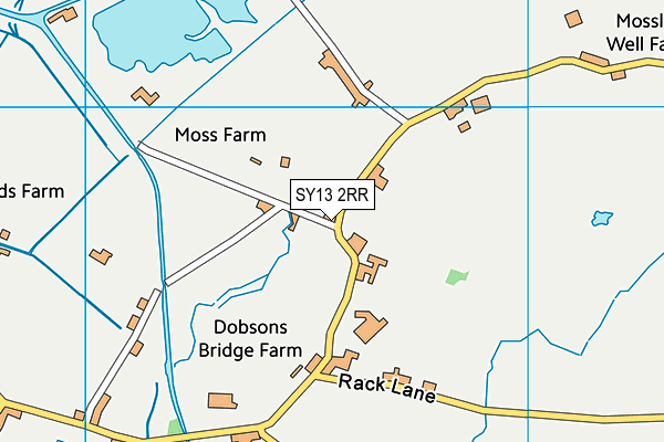 SY13 2RR map - OS VectorMap District (Ordnance Survey)