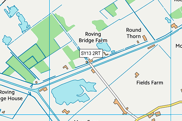 SY13 2RT map - OS VectorMap District (Ordnance Survey)