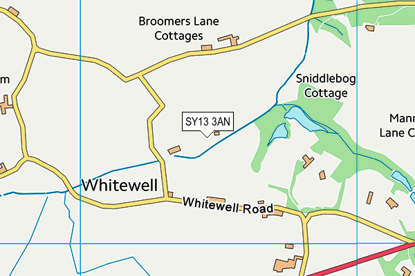 SY13 3AN map - OS VectorMap District (Ordnance Survey)