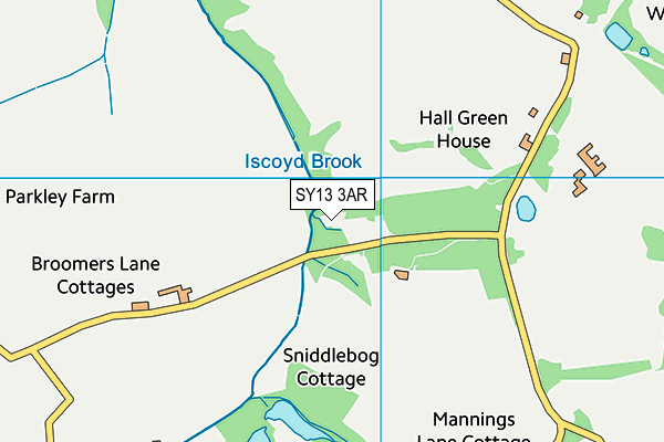 SY13 3AR map - OS VectorMap District (Ordnance Survey)