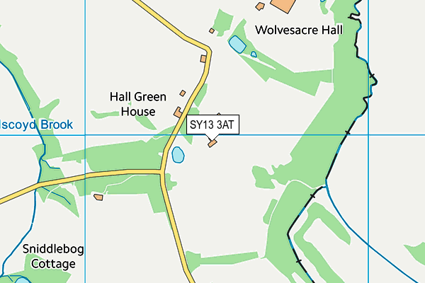 SY13 3AT map - OS VectorMap District (Ordnance Survey)