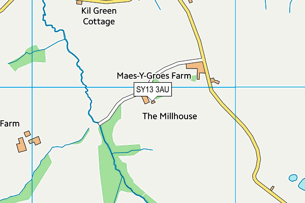 SY13 3AU map - OS VectorMap District (Ordnance Survey)