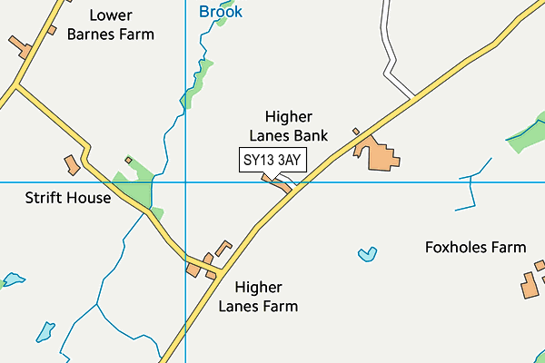 SY13 3AY map - OS VectorMap District (Ordnance Survey)