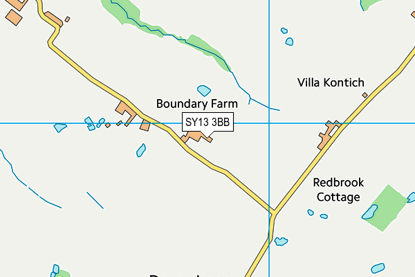 SY13 3BB map - OS VectorMap District (Ordnance Survey)