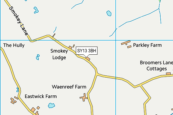 SY13 3BH map - OS VectorMap District (Ordnance Survey)