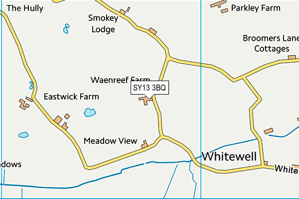 SY13 3BQ map - OS VectorMap District (Ordnance Survey)