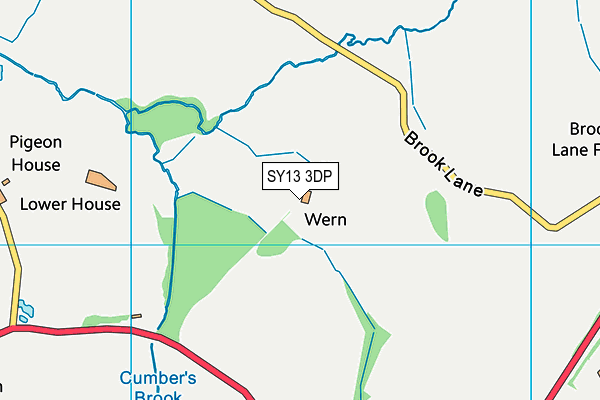 SY13 3DP map - OS VectorMap District (Ordnance Survey)