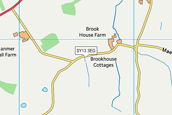 SY13 3EG map - OS VectorMap District (Ordnance Survey)