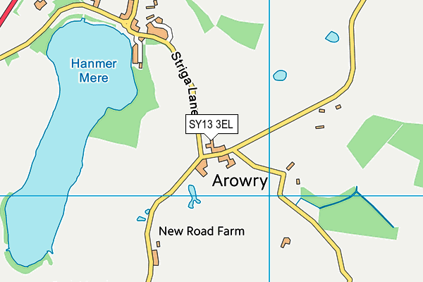 SY13 3EL map - OS VectorMap District (Ordnance Survey)