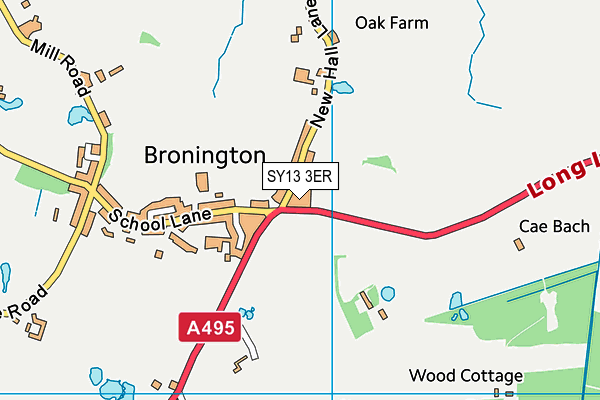 SY13 3ER map - OS VectorMap District (Ordnance Survey)