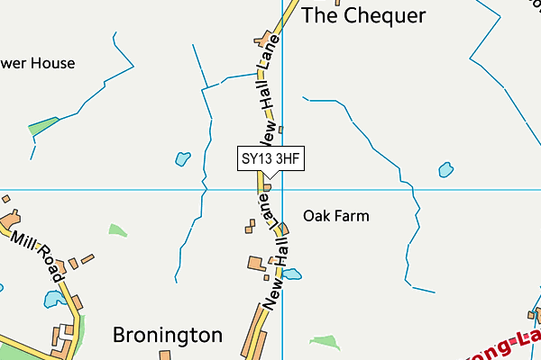 SY13 3HF map - OS VectorMap District (Ordnance Survey)