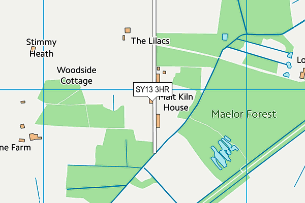 SY13 3HR map - OS VectorMap District (Ordnance Survey)