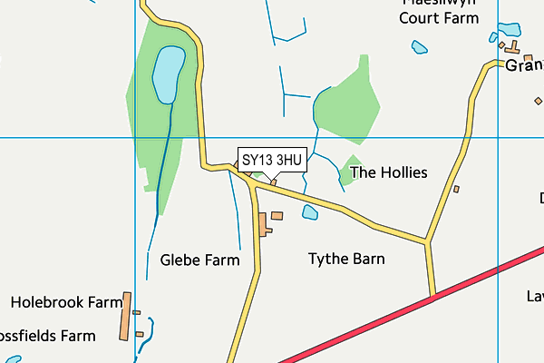 SY13 3HU map - OS VectorMap District (Ordnance Survey)