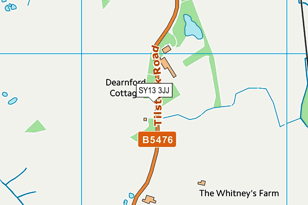 SY13 3JJ map - OS VectorMap District (Ordnance Survey)