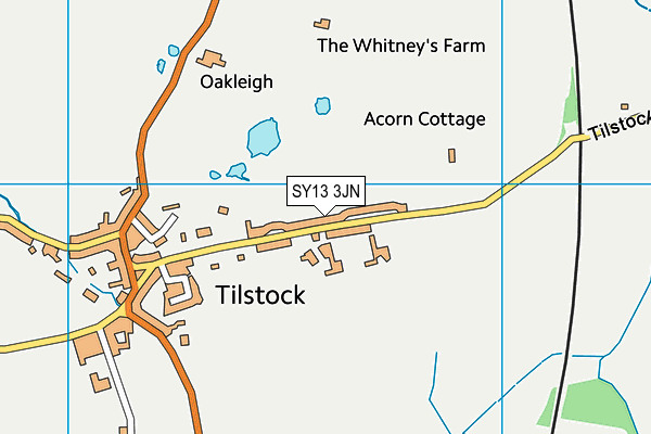 SY13 3JN map - OS VectorMap District (Ordnance Survey)