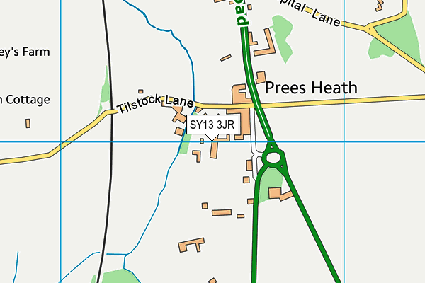 SY13 3JR map - OS VectorMap District (Ordnance Survey)