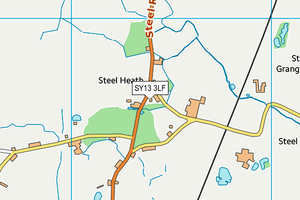 SY13 3LF map - OS VectorMap District (Ordnance Survey)