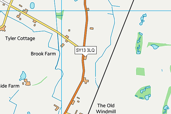 SY13 3LQ map - OS VectorMap District (Ordnance Survey)