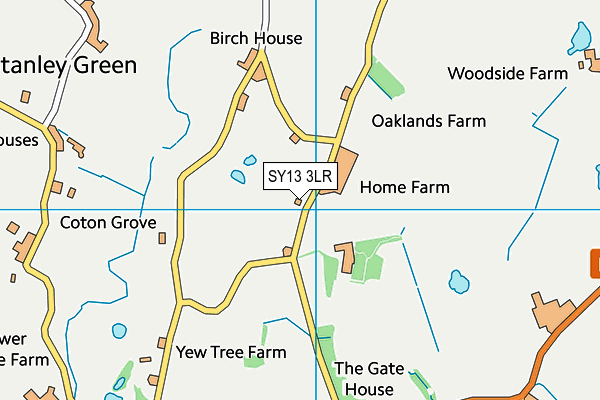 Acorn Wood map (SY13 3LR) - OS VectorMap District (Ordnance Survey)