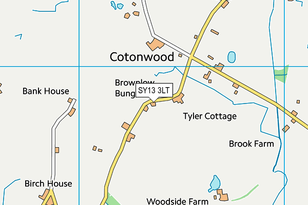 SY13 3LT map - OS VectorMap District (Ordnance Survey)