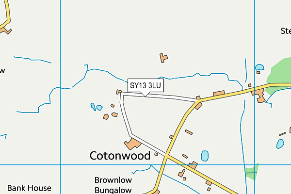 SY13 3LU map - OS VectorMap District (Ordnance Survey)