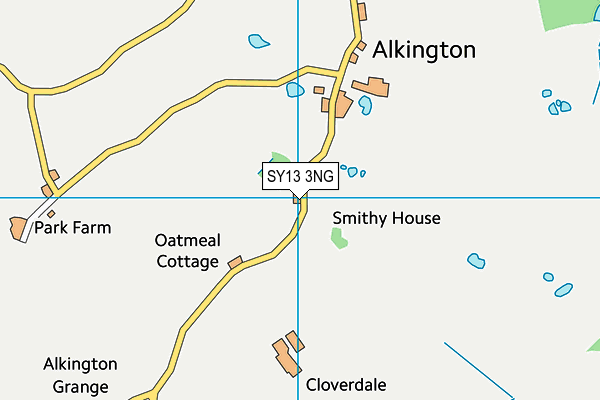 SY13 3NG map - OS VectorMap District (Ordnance Survey)