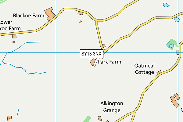 SY13 3NX map - OS VectorMap District (Ordnance Survey)