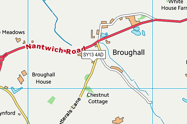 SY13 4AD map - OS VectorMap District (Ordnance Survey)