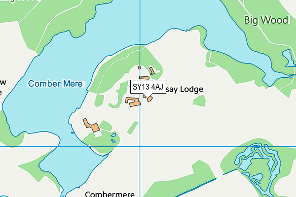 SY13 4AJ map - OS VectorMap District (Ordnance Survey)