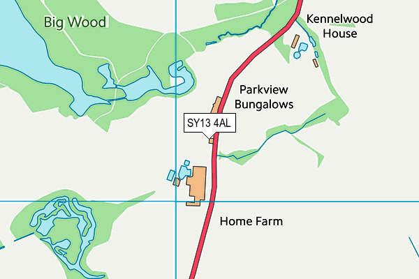 SY13 4AL map - OS VectorMap District (Ordnance Survey)