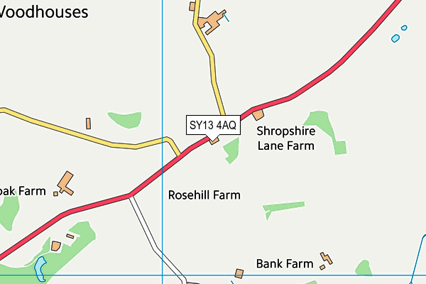 SY13 4AQ map - OS VectorMap District (Ordnance Survey)