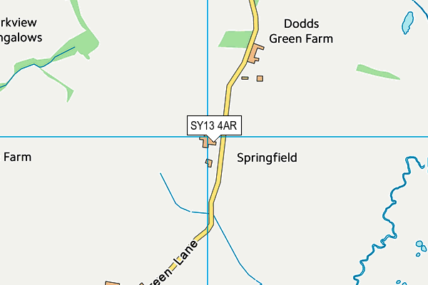 SY13 4AR map - OS VectorMap District (Ordnance Survey)