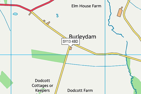 SY13 4BD map - OS VectorMap District (Ordnance Survey)