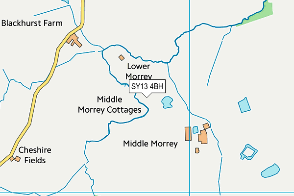 SY13 4BH map - OS VectorMap District (Ordnance Survey)