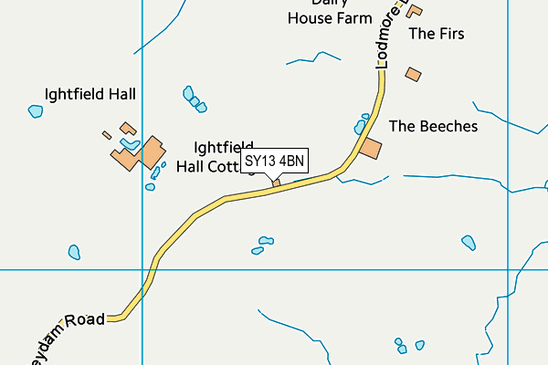 SY13 4BN map - OS VectorMap District (Ordnance Survey)