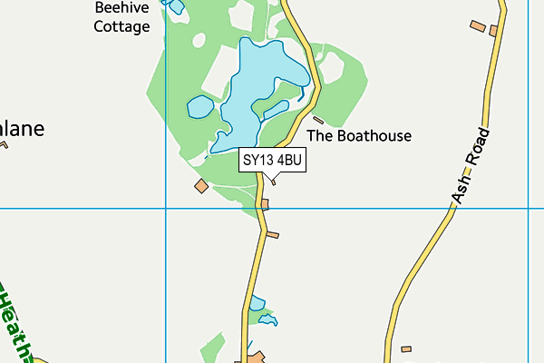 SY13 4BU map - OS VectorMap District (Ordnance Survey)