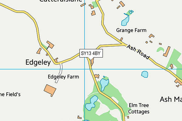 SY13 4BY map - OS VectorMap District (Ordnance Survey)