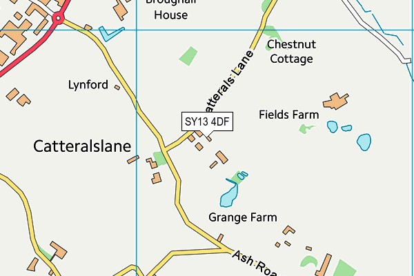 SY13 4DF map - OS VectorMap District (Ordnance Survey)