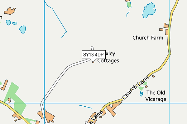 SY13 4DP map - OS VectorMap District (Ordnance Survey)