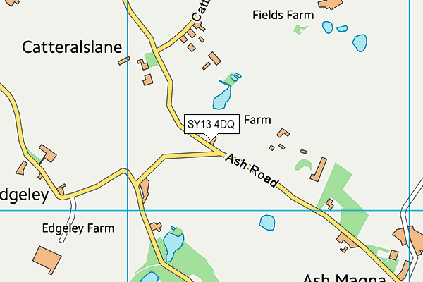 SY13 4DQ map - OS VectorMap District (Ordnance Survey)