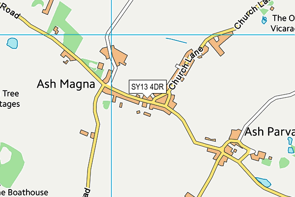 SY13 4DR map - OS VectorMap District (Ordnance Survey)