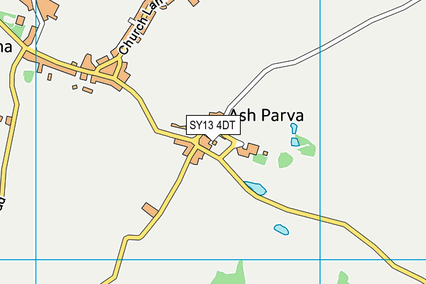 SY13 4DT map - OS VectorMap District (Ordnance Survey)