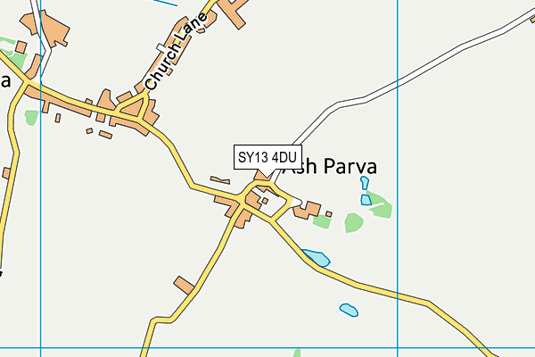 SY13 4DU map - OS VectorMap District (Ordnance Survey)