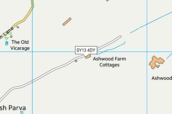 SY13 4DY map - OS VectorMap District (Ordnance Survey)