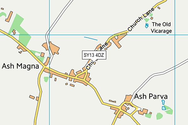 SY13 4DZ map - OS VectorMap District (Ordnance Survey)