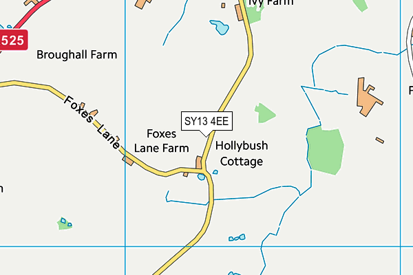 SY13 4EE map - OS VectorMap District (Ordnance Survey)