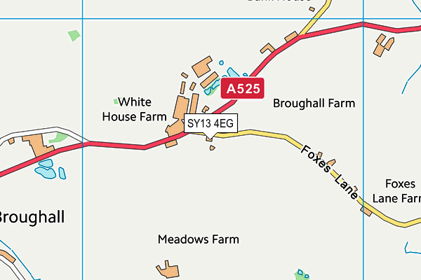 SY13 4EG map - OS VectorMap District (Ordnance Survey)