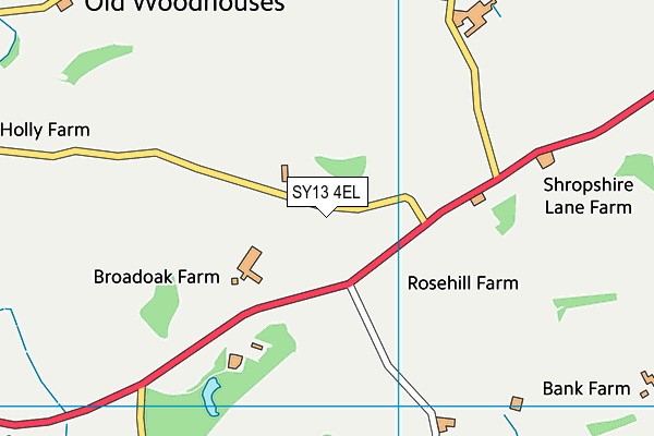 SY13 4EL map - OS VectorMap District (Ordnance Survey)